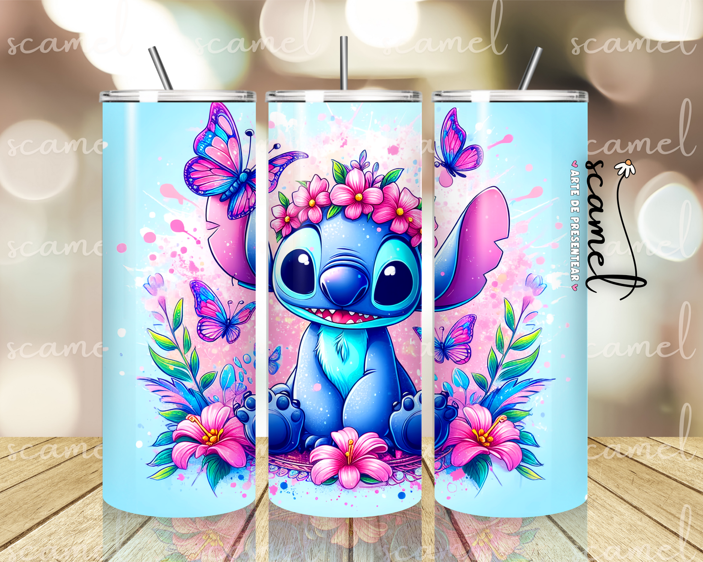 Stitch com borboleta