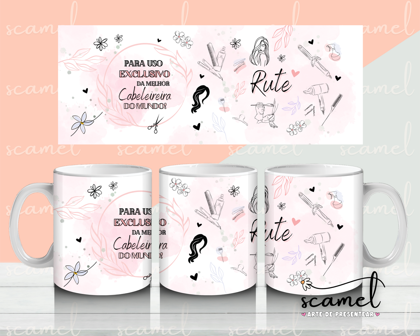Caneca Cabeleira