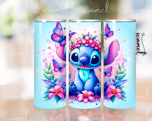 Stitch com borboleta