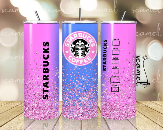 Starbucks Pink and Blue Shine