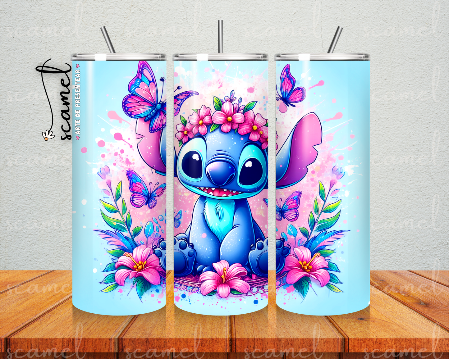 Stitch com borboleta