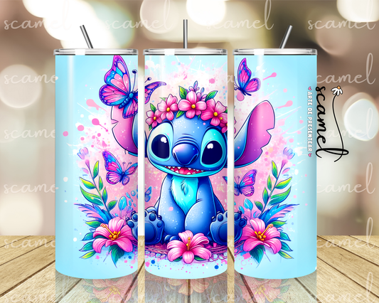 Stitch com borboleta