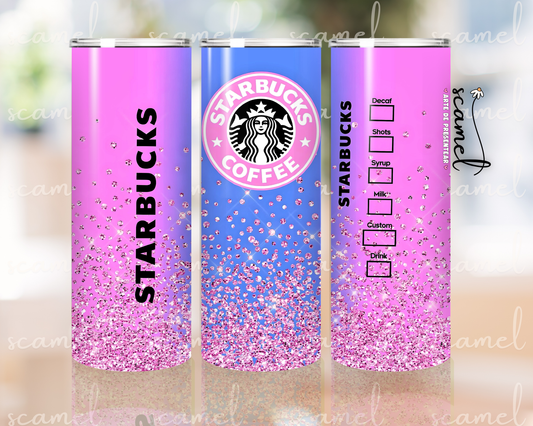Starbucks Pink and Blue Shine