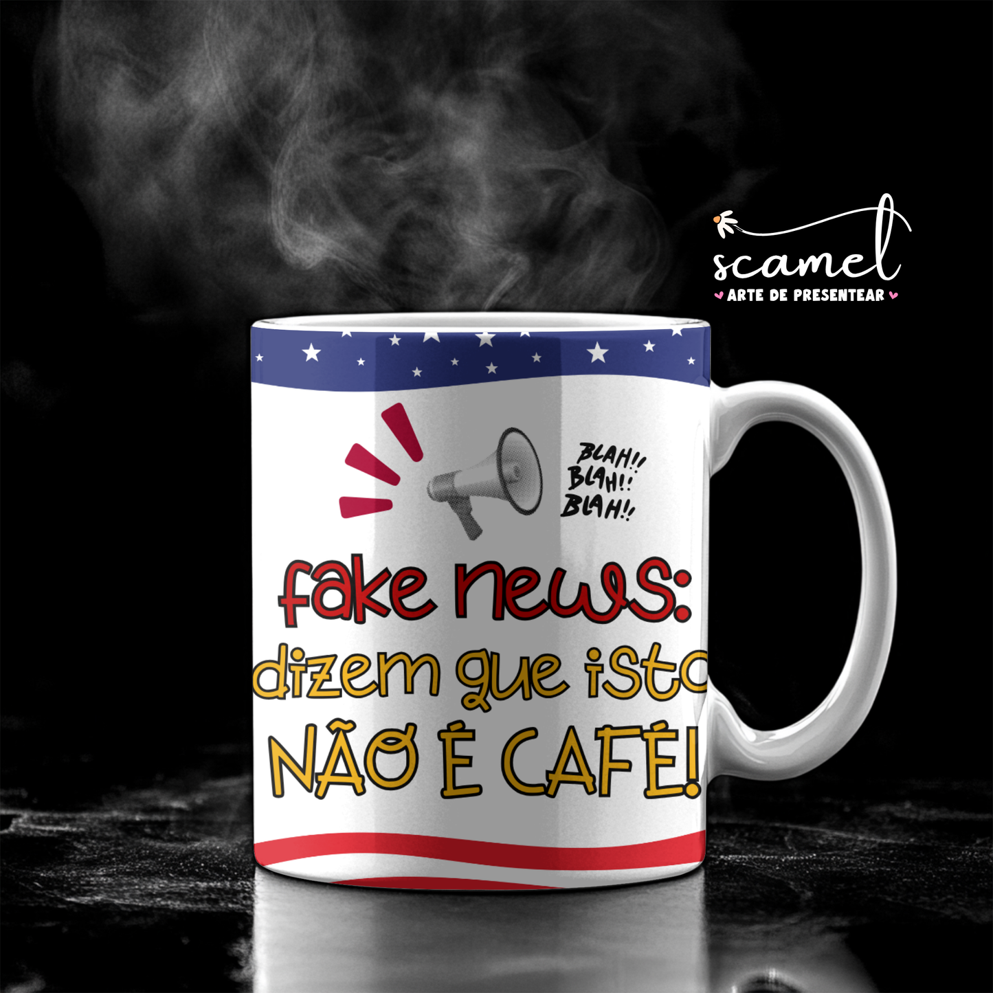 Caneca Donald Trump com Boca